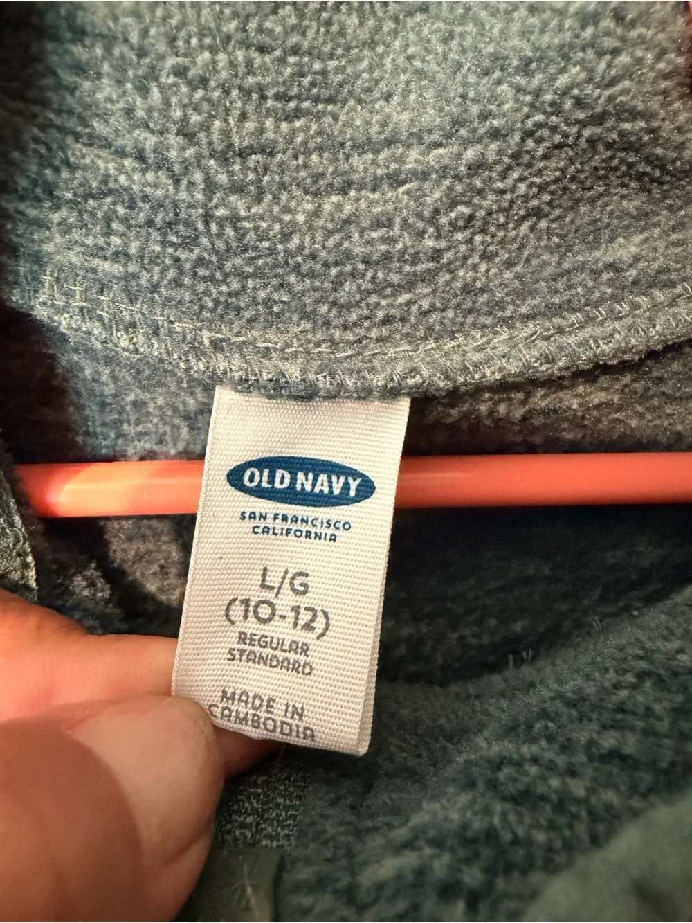 Old Navy Teal Heather Mock-Neck Pullover